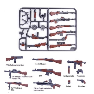Accesorios para Armas Militares, Correa para Pistola, Bloques de Construcción, Equipo para Minifiguras, Ametralladora Pesada de Juguete, Rifle de Plástico para Construcción - Product Image 2