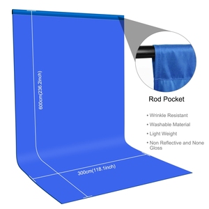 Günstiger PULUZ 3m X 6m Fotografie-Hintergrund 3*6m Einfarbiger Baumwoll-Fotohintergrund Grüner Hintergrundstoff - Product Image 2