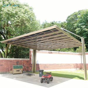 Ports et abris extérieurs de voiture de Offre Spéciale de conception moderne SK-C04 Carports extérieurs faits sur commande d'alliage d'aluminium de polycarbonate - Product Image 4