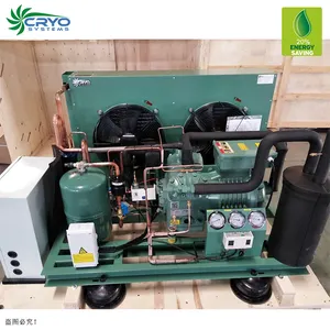 Unidade de condensamento de ar resfriado da unidade de refrigeração, 2 hp compressor parafuso da unidade de refrigeração