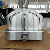Four à pizza au gaz portable FPB-2 pour l'extérieur, allumage électronique, construction en acier inoxydable, design sans fumée pour la famille