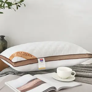 Wholesale double line Hilton pillow core super soft breathable hotel bed pillow