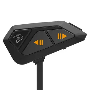 Fg capacete de motocicleta bluetooth headset grupo intercomunicador, longa distância falando música compartilhamento com qualquer máquina