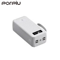 PORPIU Vente en gros de batteries externes Li-Polymère ultra-minces à charge rapide 10000-60000mAh PD22.5W 20W avec prise d'entrée DC et câble, affichage LED