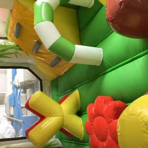 Tùy chỉnh 4x4m thiết kế mới Inflatable Panda Bouncer và trượt Combo trẻ em 'jumoing Inflatable lâu đài - Product Image 4