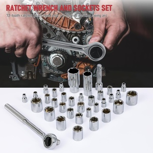 Ensemble <span class=keywords><strong>d</strong></span>'outils <span class=keywords><strong>de</strong></span> 191 pièces pour hommes, trousse à outils pour la maison avec valise à roulettes en plastique, ensemble <span class=keywords><strong>d</strong></span>'outils manuels portables pour la maison et l'automobile - Product Image 3