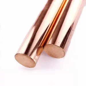 Hochwertige C11000 C101 Durchmesser 2-90 mm Runder Stab Kupferstange hart Halbhart 99,9 % Reiner Kupfer rot Kupfer