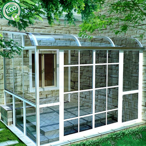 Guangdong Hommie Maison en verre aluminium Villa moderne préfabriquée Cadre à faible coût Véranda de jardin en verre - Product Image 2