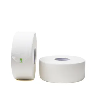 Oem Custom Sizes Jumbo Toilet Tissue In Public Place 2 Ply Paper Embossing Rolls Roll Paper Rolling Long