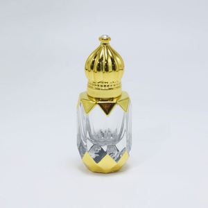 Luxury Golden Arabian Glass <b>Empty</b> Essential Oil Nail Polish Oil Roll Hot Stamping 6ml Capacity Custom Logo Eco-friendly Perfume - Product Image 5