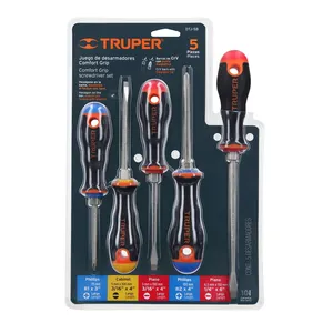 BOX 6 <b>Set</b> of 5 <b>screwdrivers</b> with Comfort Grip handle, TRUPER - Product Image 4