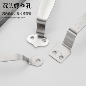 Stainless Steel Cabinet Handles Bar Shape Antirust Modern Design For Wardrobe Drawer Cabinet - Product Image 2