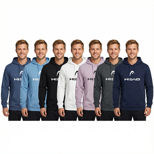 American European New Fashion Cotton Polyester Solid Knitted <b>Hoodie</b> <b>Soft</b> Fleece Warm Comfort Casual Pullover Sweatshirt <b>Hoodie</b> - Product Image 1