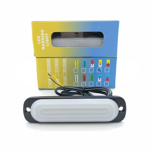 Hot Selling 10LED Brake Strobe Flash Emergency Beacon 12V 24V LED Warning Light for Front Lamp 6000k for Trailers Vans Pickups