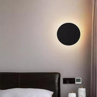 Lampe murale LED ultra-mince créative et simple pour chambre à coucher, chevet, escalier, couloir, lumière murale circulaire pour créer une ambiance