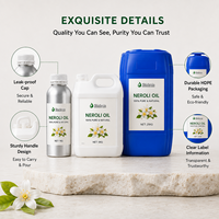 Huiles essentielles de néroli de qualité cosmétique biologique haute pureté pour la fabrication de parfums de voiture, les soins de la peau et l'huile de massage corporel hydratante