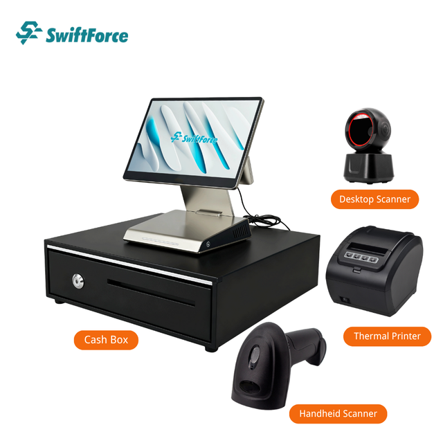 Dual-screen Durable Ultra-Thin Windows Foldable POS Terminal Enhancer for Store Operations-Cash Register POS