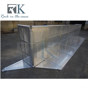 Mobile Crowd Control Barrier Silver Crowd Barrier High Quality Barricade Fence Safety Crowd Barrier for Concert Use - Product Image 4