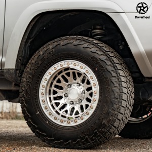 Jantes en alliage forgé tout-terrain DW 17 18 20 pouces, jantes concaves polies True Beadlock pour <span class=keywords><strong>Toyota</strong></span> FJ Cruiser, Prado, RAM - Product Image 5