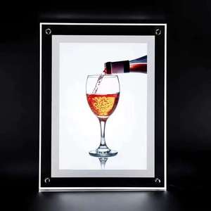 热卖店铺广告水晶电缆悬挂Led灯箱真挂架亚克力 - Product Image 5