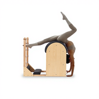 Baril d'escalier Pilates professionnel MJD en bois d'érable, réglable, durable et portable, équipement de Pilates pour l'entraînement en studio