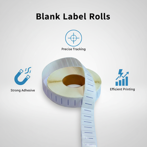 High-quality customised 31x12, 37x20 and 40x17 black adhesive labels for clothing – price tags and <b>stickers</b> - Product Image 4