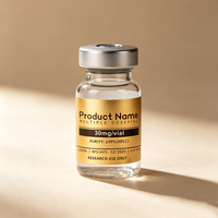 Étiquettes adhésives en vinyle mat et or brillant personnalisées pour flacons de peptides de 3 ml/5 ml/10 ml, imperméables et résistantes à la chaleur, logo imprimable
