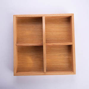 Superlative Prices Wholesale Wooden Box Table Serving Organizer 4 Compartment <b>Snack</b> <b>Tray</b> - Product Image 4