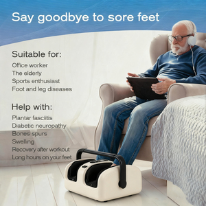 Tragbare Luft kompression unter Schreibtisch Vibrations heizung Rolling Shiatsu Tragbare Rolling Foot Massage geräte - Product Image 5