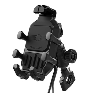 <span class=keywords><strong>Support</strong></span> de téléphone pour moto et vélo avec chargeur sans fil 30W Type-C 15W, pare-soleil, anti-vibration, antivol - Product Image 6