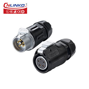 Nlinko lp20 תעשייתי 3pin 5pin 5pin מחבר כבל חשמל נקבה שקע מחבר כבל 1/4 <span class=keywords><strong>bayonet</strong></span> ip68 עמיד למים מחבר - Product Image 5