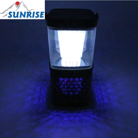 Lampe Solaire Portable Rechargeable USB Sunrise 82074 180LM avec Fonction Anti-Moustiques, Étanche en Plastique pour Camping et Randonnée