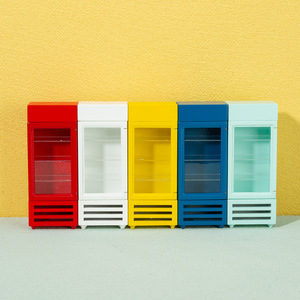 Haochang 1: mini decoración de casa de muñecas 12 puntos modelo de muebles Vertical <span class=keywords><strong>congelador</strong></span> de una sola puerta refrigerador en <span class=keywords><strong>miniatura</strong></span> - Product Image 1