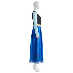 Nuevo <span class=keywords><strong>Disfraz</strong></span> de Cosplay de la Princesa Anna de Frozen - Conjunto de Vestido de Princesa Anna <span class=keywords><strong>para</strong></span> Representaciones Escénicas y Cosplay - Product Image 3