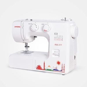 Macchina per Cucire Overlock a Braccio Piatto Janome <span class=keywords><strong>ADE</strong></span> 311 con Funzionamento Motorizzato e Struttura in Metallo per Piccole Imprese - Product Image 1