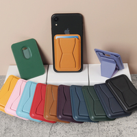 2025 sıcak satış yüksek kalite Retro manyetik deri kart sahipleri Ultra güçlü mıknatıs IPhone 15 16 17 Pro Max için uygun