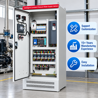 Panneau de commande de pompe à eau personnalisé avec VFD PLC HMI pour les systèmes de surpression des hôtels et des complexes hôteliers