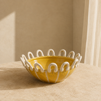 Vase en céramique caramel à rayures verticales et bordure en boucle, vase décoratif pour fleurs, pour salon, table console, décoration intérieure