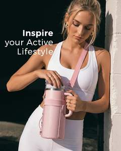 Bolsa de Gimnasio para Hombre y Mujer 2026 con Porta Botella Magnético Pequeño Negro, Forro de Poliéster Impermeable - Product Image 2