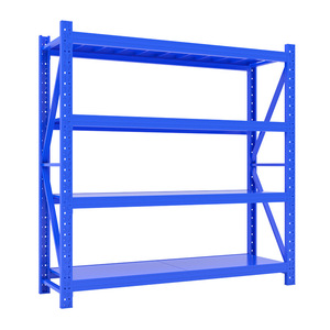 Étagère de présentation métallique réglable à 5 niveaux de haute qualité, fabrication usine, pour entrepôt en acier léger à moyen - Product Image 2