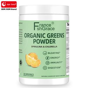 Poudre de légumes verts personnalisée avec spiruline et chlorelle pour la digestion, la santé intestinale, l'immunité, l'énergie, complément alimentaire à base de légumes verts - Product Image 1