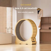 Roue d'exercice pour chat Dao Daomi HY214, multicolore, écologique, design classique/moderne, silencieuse, en bois massif, grande taille, haute teneur en fibres