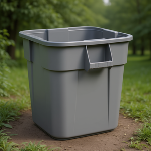 Bidone per Rifiuti Quadrato Brute da 105 L, Contenitore Grigio per Uso Intensivo - Product Image 3