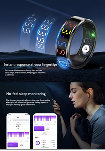 Anillo Inteligente OEM, Monitor de Oxígeno y Sueño Multideportivo, Batería de Larga Duración <span class=keywords><strong>con</strong></span> Estuche de Carga Inalámbrica, Admite Logotipo y Empaque Personalizados - Product Image 4