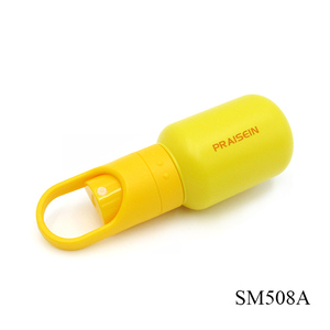 Bouteille cosmétique en plastique PE personnalisée de 80ml flacon pulvérisateur rond <span class=keywords><strong>jaune</strong></span> à brume fine <span class=keywords><strong>conteneur</strong></span> de lotion de marque personnalisée - Product Image 3