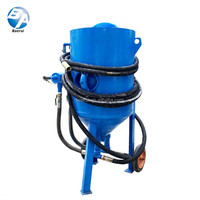 Certificado CE Portátil Mini Blaster Móvil Manual de Acero Shot Grit Sandblaster Sand Blasting Pot