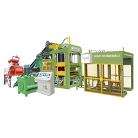 Machine automatique de fabrication de briques de construction Qt 10-15 Dongfeng pour usage domestique, pour blocs creux en béton, ciment, argile et sable, avec nouveau moule et moteur
