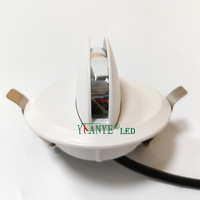 Lampe murale étanche à faisceau étroit LED 6W carrée/cylindrique pour extérieur, RGBW, DMX512/contrôle à distance WiFi, construction en aluminium