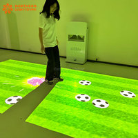 Machine interactive directe de jeux de projecteur de plancher d'enfants d'usine équipement interactif de jeu d'amusement d'intérieur