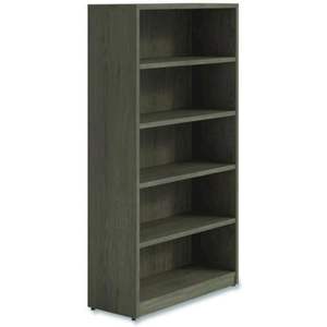 Alera Seville Five-<b>Shelf</b> Bookcase 36w X 14d X 65h <b>Walnut</b> Elegant Bookcases & Bookshelves - Product Image 1
